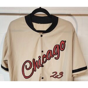 Chicago Baseball Jersey Style Button Down Shirt #23 Adult Size S
